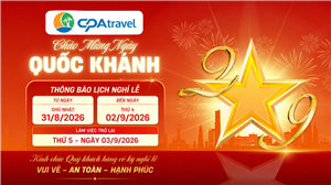 THÔNG BÁO LỊCH NGHỈ LỄ QUỐC KHÁNH 02/9/2026