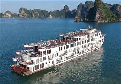 Du thuyền President Cruise 5 sao lớn nhất Vịnh Hạ Long